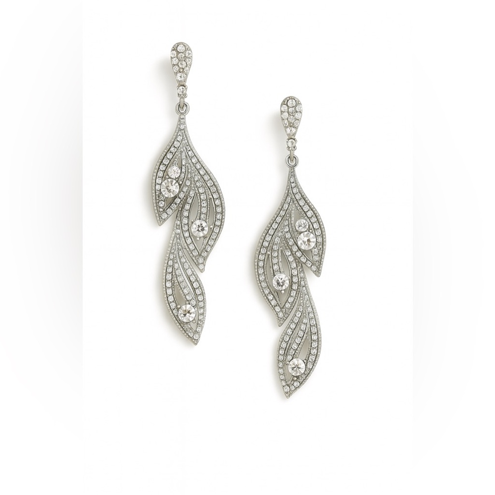Celeste Cascading Crystal Drop Earrings
